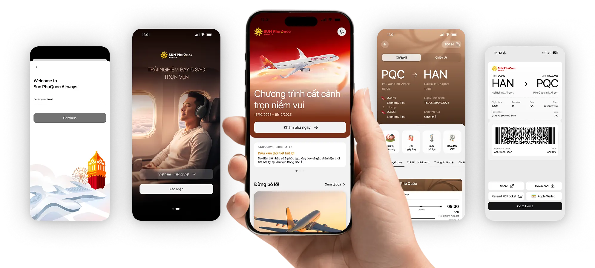Sun PhuQuoc mobile app preview